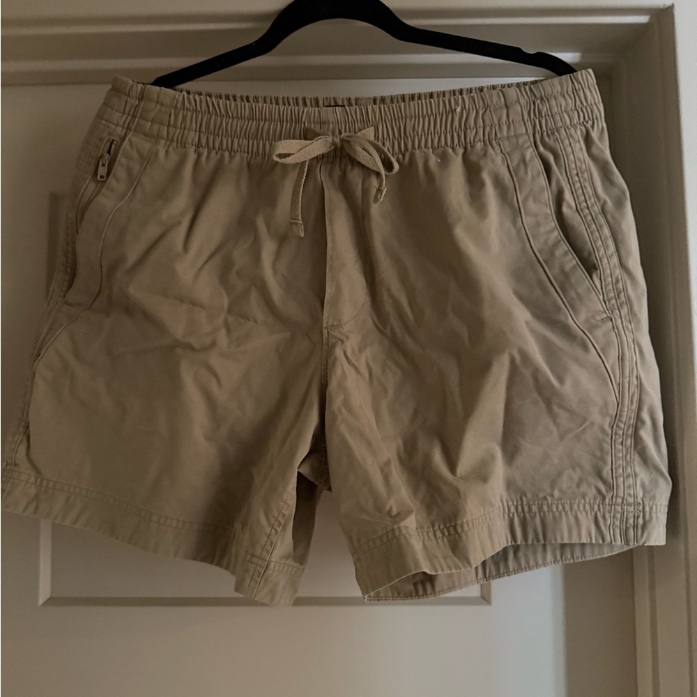 Abercrombie & Fitch Beige Drawstring Shorts
